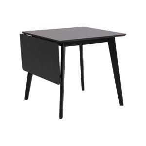 Table carrée extensible en bois L80/120 noir