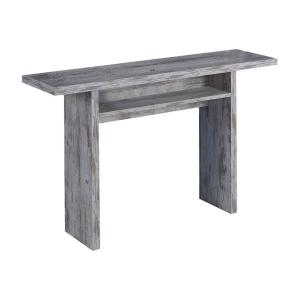 Table console à rallonge effet bois bouleau 120x35h75 cm