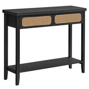 Table console avec 2 tiroirs étagère ouverte coins arrondis…