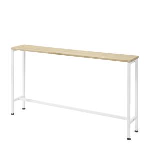 Table console effect bois cadre en fer