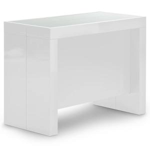Table console extensible blanc