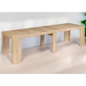 Table console extensible en bois - 3 m