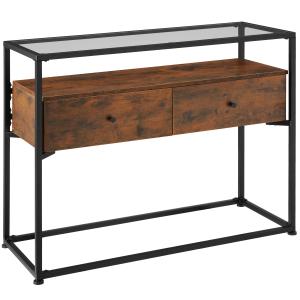 Table Console Style industriel 101,5 x 41,5 x 80,5 cm Bois…