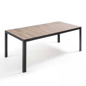 Table contemporaine en aluminium et céramique