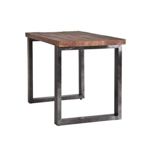 Table d'appoint 90x140cm en bois massif et métal