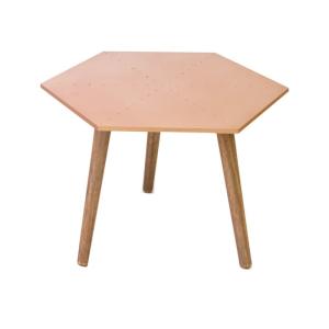 Table d'appoint cuivre 35x50x50 cm
