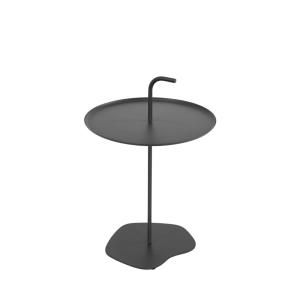 Table d'appoint de jardin en métal ø38cm - Gris foncé