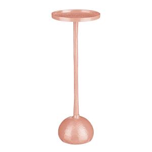 Table d'appoint en aluminium recyclé rose clair H68