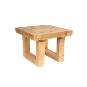 Table d'appoint en bois de teak recyclé