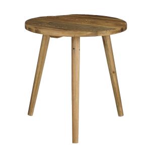 Table d'appoint en bois recycle marron D40