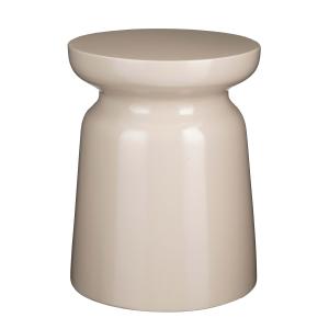 Table d'appoint en ciment beige H45