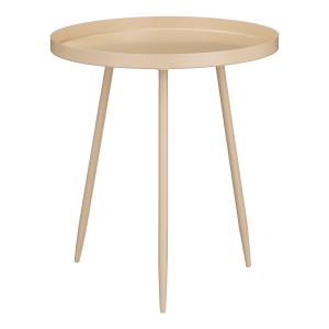 Table d'appoint en métal beige H44