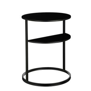 Table d'appoint en métal noir H58