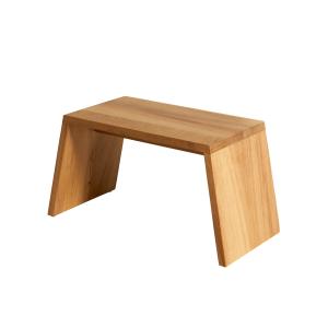 Table d'appoint extérieure en bois d'iroko durable