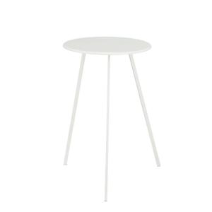 Table d'appoint extérieure Seatle Blanc Fer H58