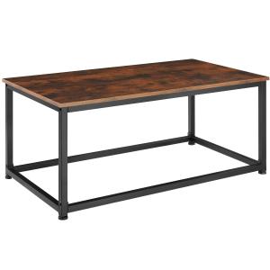 Table d’appoint lynch 100x55x45.5cm bois foncé industriel