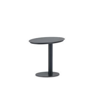 Table d'appoint ovale en aluminium anthracite