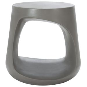 Table d'appoint pour l’extérieur béton gris foncé