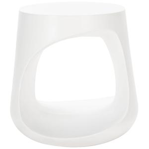 Table d'appoint pour l’extérieur béton ivoire
