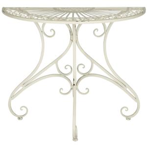 Table d'appoint pour l'extérieur en fer blanc antique