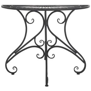 Table d'appoint pour l'extérieur en fer noir