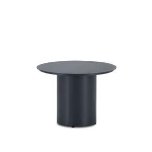 Table d'appoint ronde 50cm en aluminium anthracite