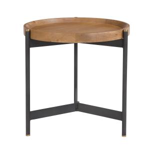 Table d'appoint ronde en bois D49 cm
