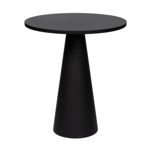 Table d'appoint ronde en métal, 38 x 45 cm, noire