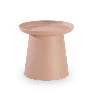 Table d’appoint ronde en polypropylène rose D50cm