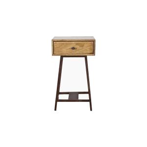 Table d'appoint vintage bois vieilli - BePureHome naturel