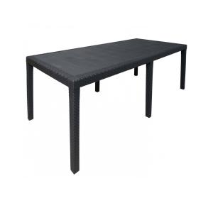 Table d'extérieur Abbaviva Anthracite