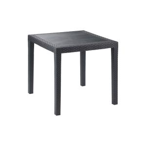 Table d'extérieur anthracite 79x79 cm