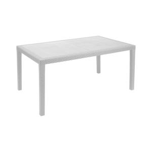 Table d'extérieur  blanc 138x78cm