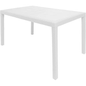 Table d'extérieur blanc 150x90h72 cm