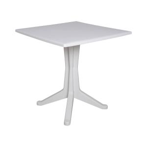 Table d'extérieur blanc 70x70h72 cm