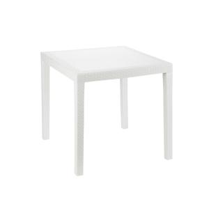 Table d'extérieur blanc 79x79 cm