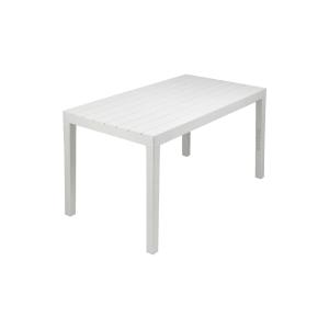 Table d'extérieur blanc 80x138 cm