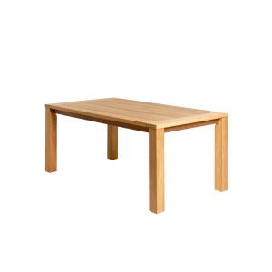 Table d'extérieur en bois d'iroko durable de 180 cm