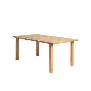 Table d'extérieur en bois d'iroko durable de 240 cm