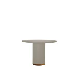 Table d'extérieur en microciment gris pierre, 110 cm