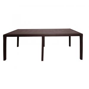 Table d'extérieur marron 94x90 cm