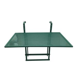 Table de balcon pliable en métal vert