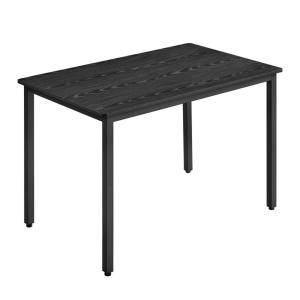 Table de bar 70 x 110 x 77 cm pour 4 personnes noir boisé e…