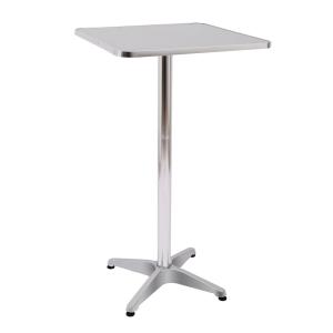 Table de bar bistro chic réglable structure aluminium plate…