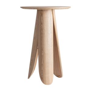 Table de bar en bois mdf brun clair  en 70x70x105 cm