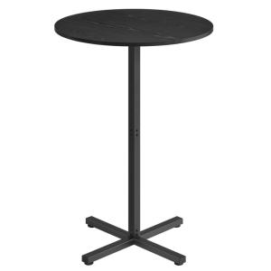 Table de bar haute cadre en métal 60 x 60 x 104,5 cm noir