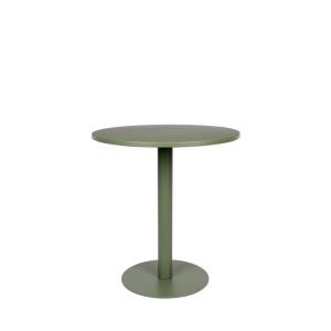 Table de bistrot ronde vert kaki