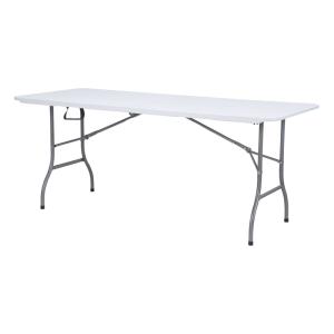 Table de brasserie, pliable en plastique, blanc