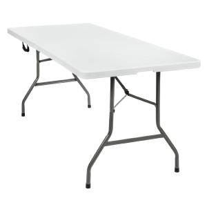Table de camping Pliable blanc