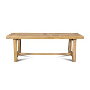 Table de ferme bois chêne massif L220 chêne clair